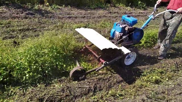 Испытание мульчера с мотоблока нива.