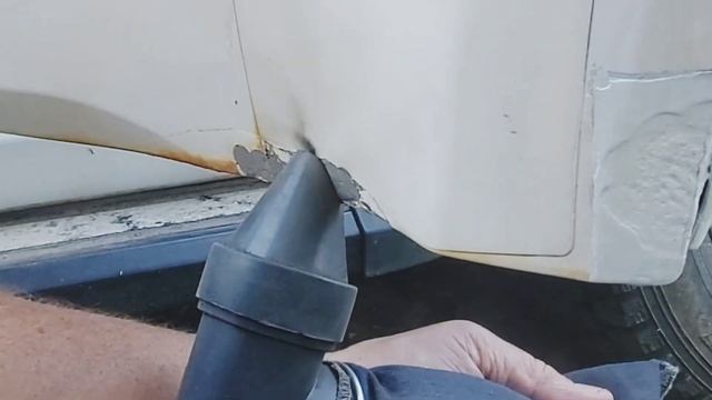 Как удалить рыжики с автомобиля своими руками рециркуляционным пескоструйным пистолетом