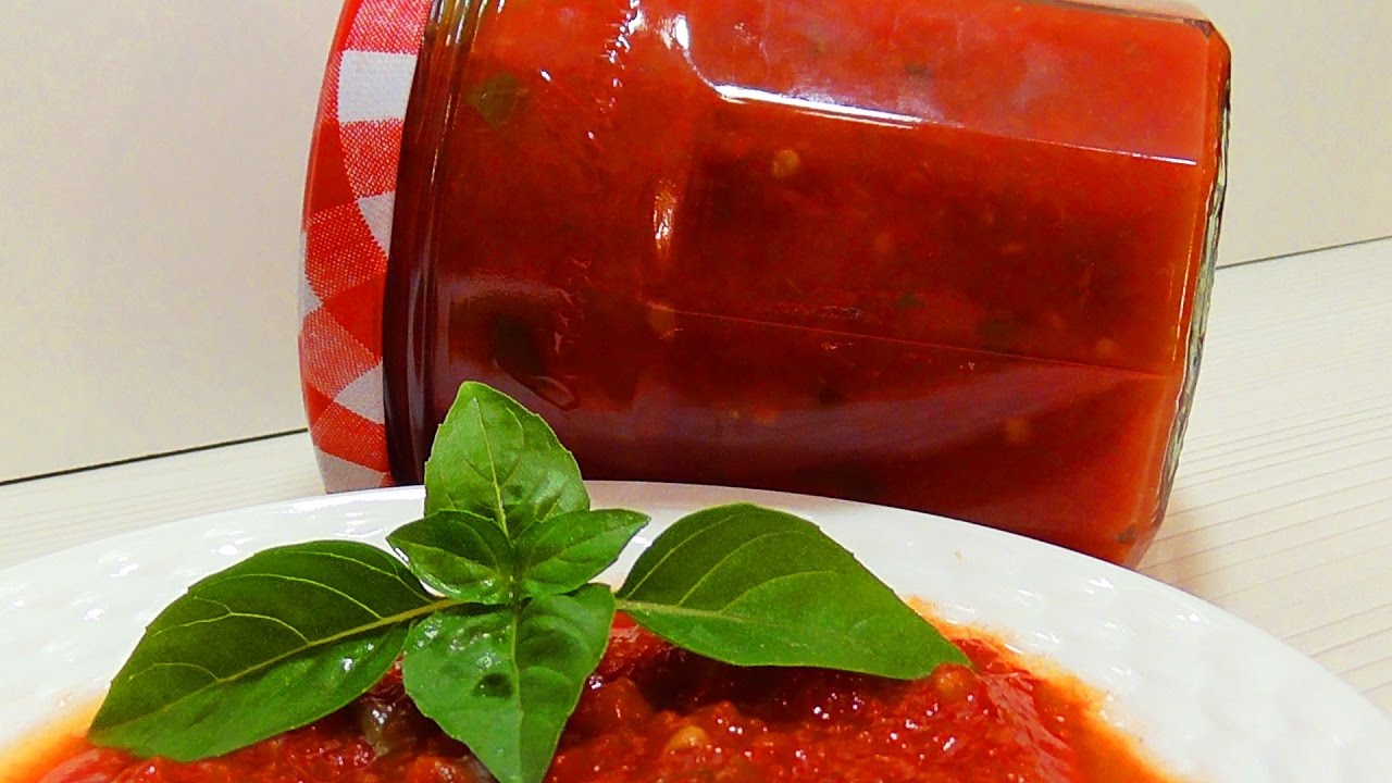 ? ТОМАТНЫЙ СОУС С ПЕРЦЕМ НА ЗИМУ. САМЫЙ ВКУСНЫЙ РЕЦЕПТ.