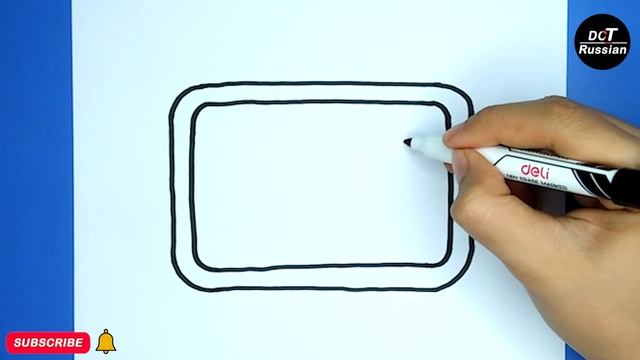 Как нарисовать футбольное поле поэтапно/How to draw a Soccer Field ,Step by step