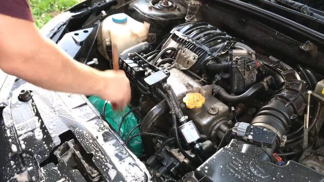 Lada Granta FL #2 Мойка двигателя по пунктам | Подробное видео