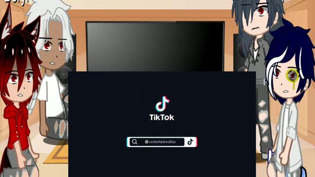 Dark fall react to Leon as Frisk//gacha club//Dark fall