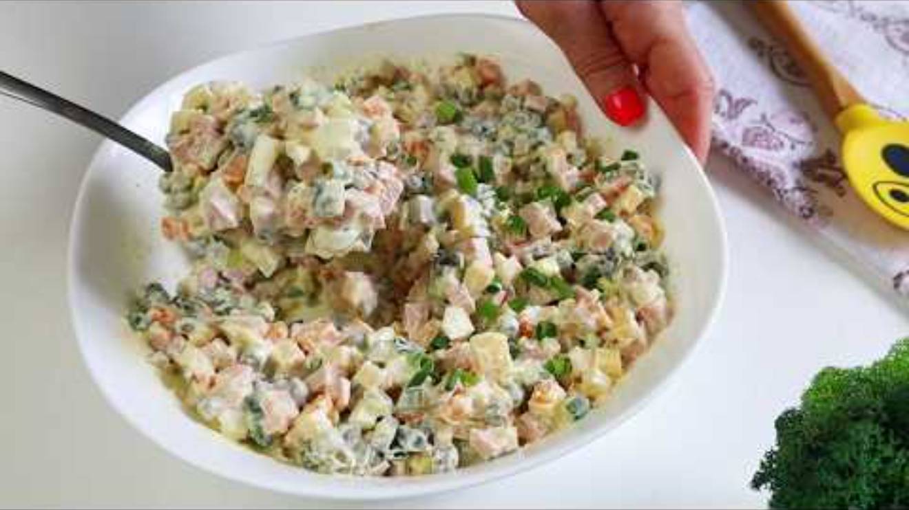 Самый Вкусный ОЛИВЬЕ ,который ты когда- либо Пробовал!! Наш любимый салат По- Новому ,без картошки