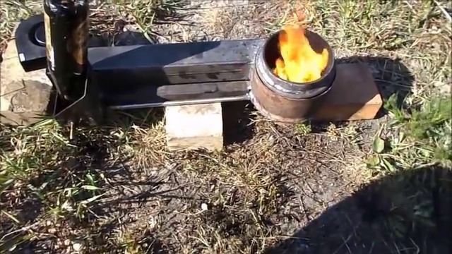 Испарительная горелка на отработке ,перевод печи на отработку.