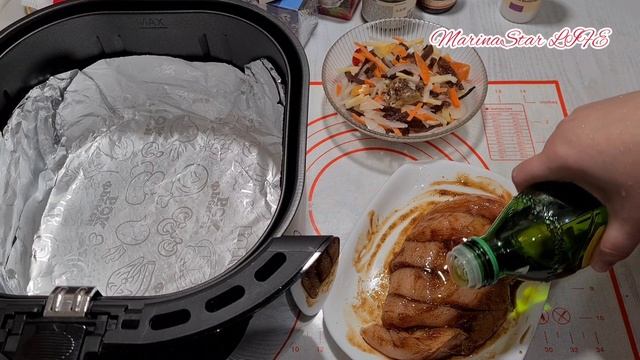 КУРИНАЯ ГРУДКА с овощами В АЭРОГРИЛЕ