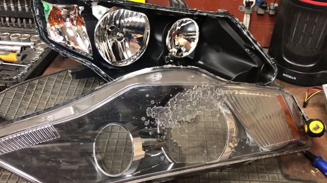 Замена стекл фар Mitsubishi Outlander Xl Харьков