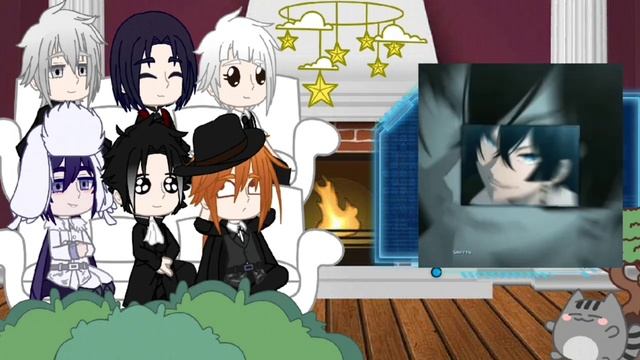 bsd react to Dazai as Vanitas/реакция бсд на Дазая это Ванитас