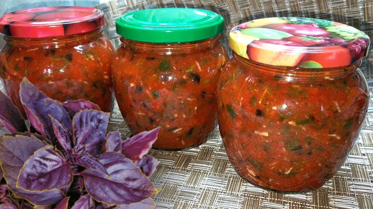 Обалденный базиликовый соус к мясу или просто намазать на хлеб. Рецепт соуса с базиликом на зиму
