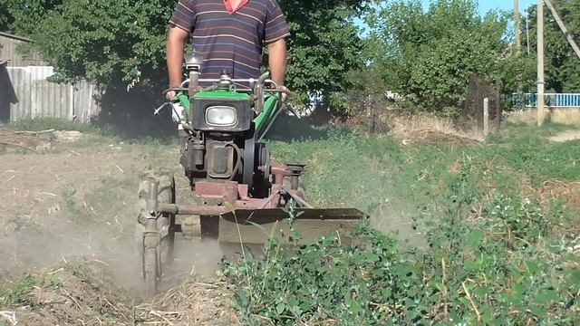 Мульчер для ботвы картофеля! Заменил...
