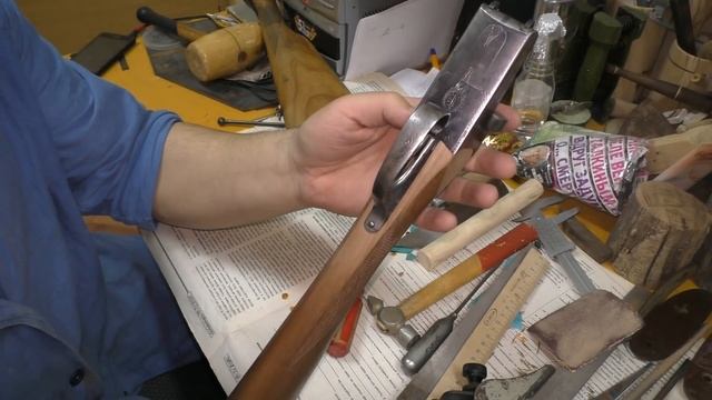 Подгонка приклада и цевья на ружье ИЖ-58