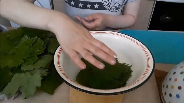 Заморозка виноградных листьев для долмы#заморозкавиноградныхлистьев