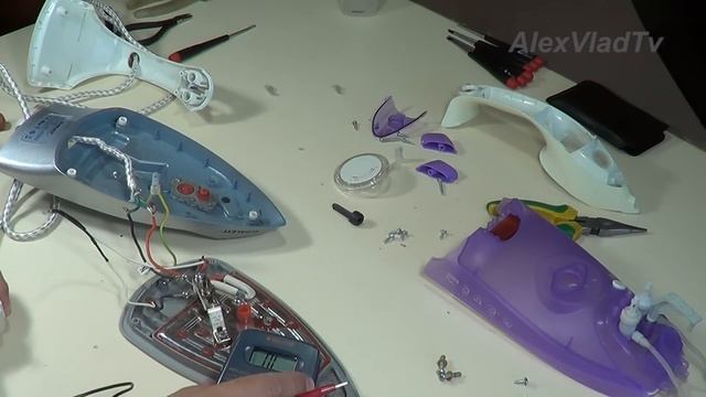 Как разобрать и отремонтировать утюг. How to disassemble and repair the iron.