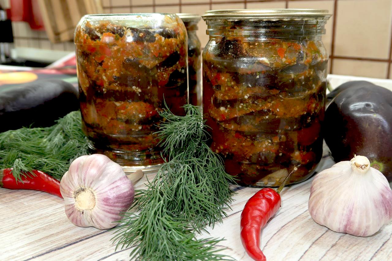 Баклажаны по грузински на зиму. Вкусные баклажаны на зиму