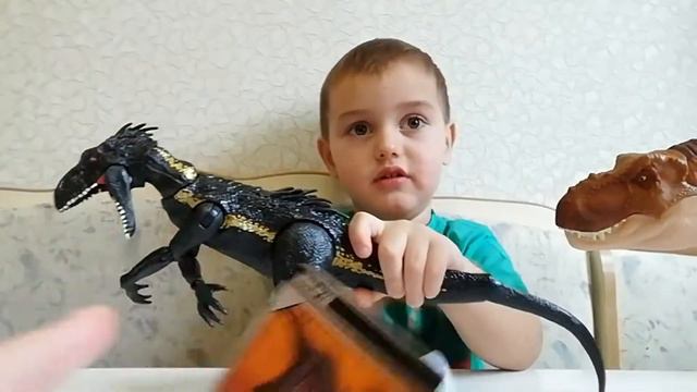 INDORAPTOR VS TYRANNOSAURUS REX MATTEL/ ИНДОРАПТОР ПРОТИВ ТИРАННОЗАВРА РЕКСА \ИГРУШКИ ОТ МАТТЕЛ