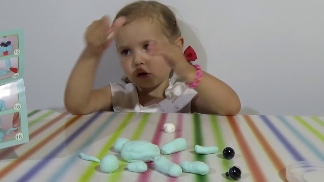 Лепим собачку из воздушного теста распаковка набора modeling dough dog unboxing 