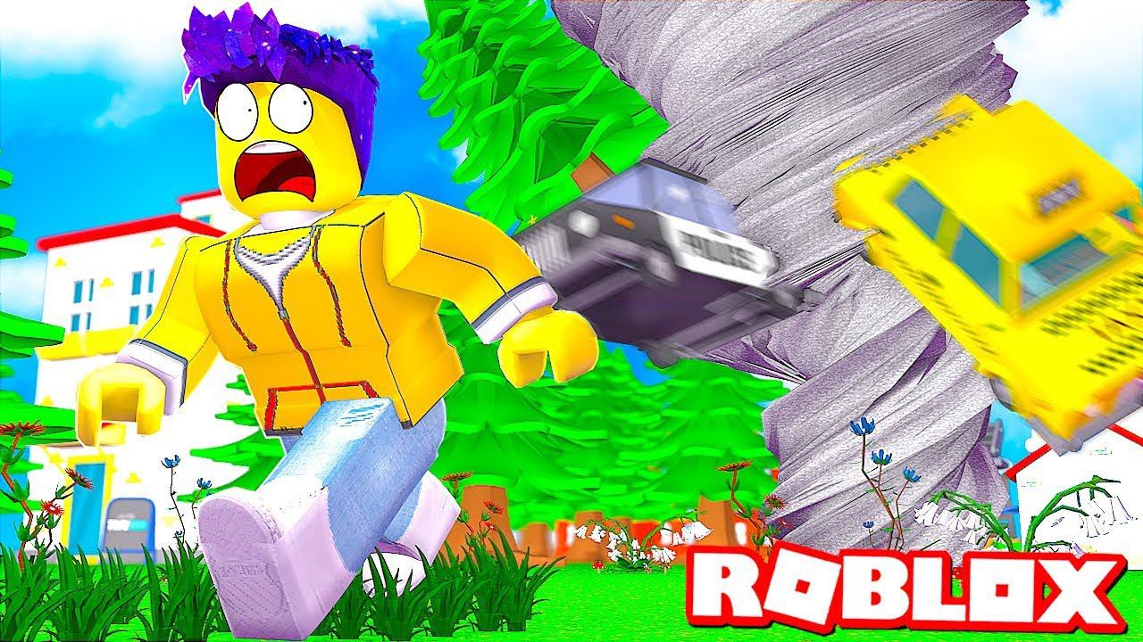 БЕГИ ОТ ТОРНАДО, ЧТОБЫ ВЫЖИТЬ! САМОЕ БОЛЬШОЕ ТОРНАДО В РОБЛОКС (Roblox)