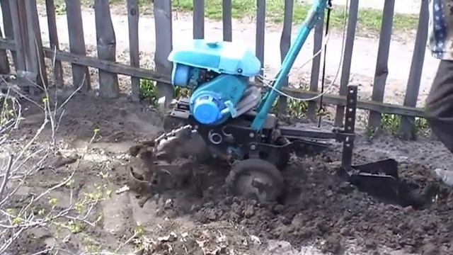 Мотокультиватор Крот переделанный для выполнения функций мотоблока.
