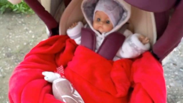 Vlog:вечерняя прогулка в коляске с реборном Евой? evening walk in a stroller with reborn Eva