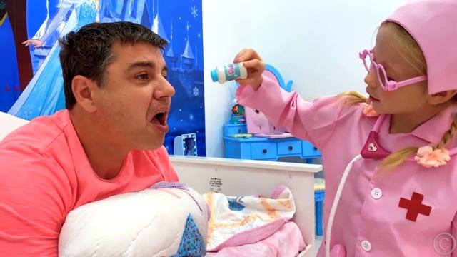 Nastya and her daily Routine with dad