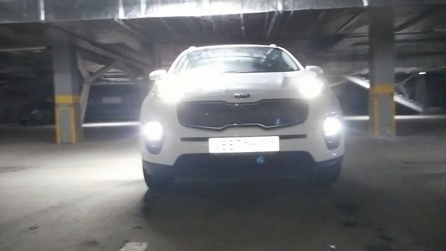 LED лампы 9006(HB4) в ПТФ на KIA SPORTAGE 4