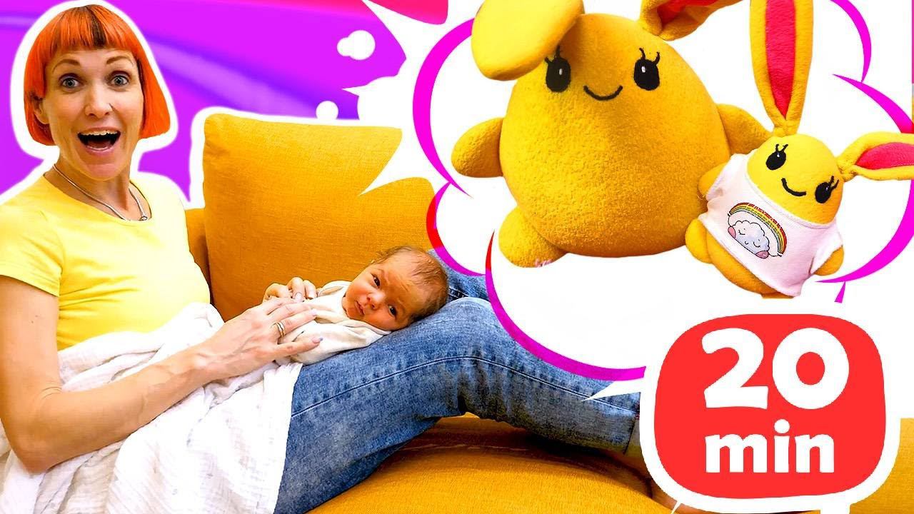 Мама для Лаки - Лучшие видео! Игры в дочки матери с игрушками! Зайчик Лаки и Маша Капуки Кануки