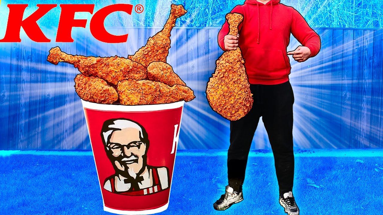 Я СДЕЛАЛ ГИГАНТСКИЙ БАСКЕТ KFС ИЗ СТРАУСА .