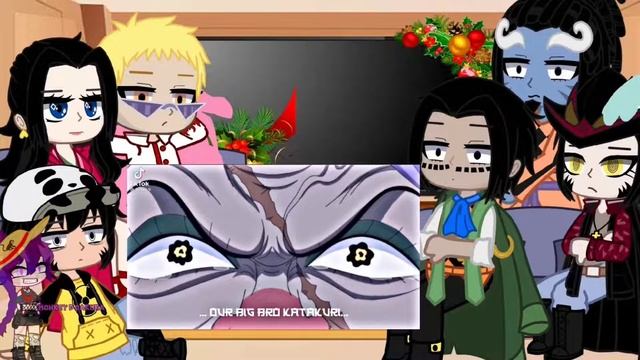 Past Warlords react to Luffy Compilation one piece Luffy
