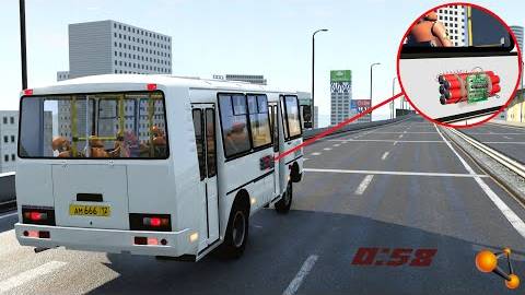 БОМБА НА СКОРОСТЬ! НЕЛЬЗЯ ЕХАТЬ НИЖЕ 80 КМ⧸Ч | BeamNG.drive