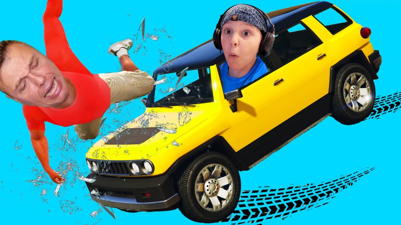 ЕДЕМ через СТЕКЛО Автосалона Угнали МАШИНУ из ГАРАЖА ИГОРЬ и ПАПА в GTA5