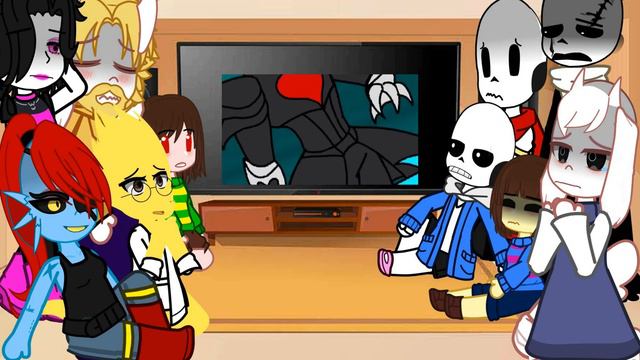 Undartale react to Undertale Lore (анимация)||gacha reaction||my au|||