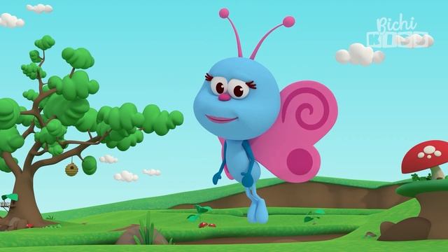 Бабочка-красавица | Любимые насекомые - Bichikids