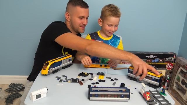 Поезд и Железная дорга Lego 60197 видео для детей Скоростной поезд как в Европе сделали аварию