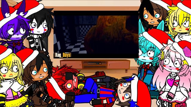 Фнаф 1 и 2 реагирует на Rag Days Sketch Секрет канона FNAF Gmod show GACHA CLUB