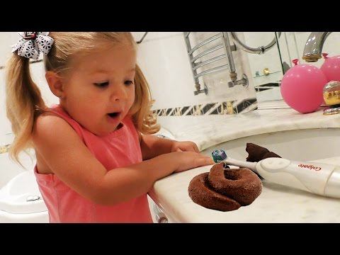 ★ ПРАНК Какашки от Ромы РОЗЫГРЫШ над Дианой Play Doh Poo Dough poop poo gross toys funny toy ПлейДо