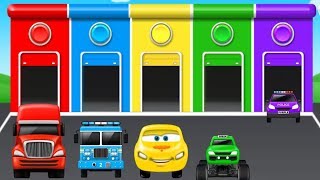 Кольорові машинки Мультфільм про машинки українською мовою. Розвиваючі мультики для дітей