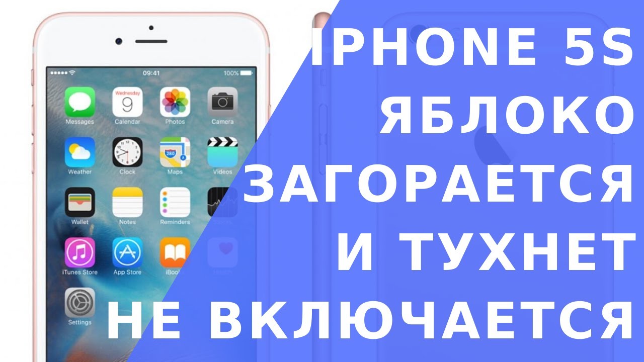 Айфон 5s не включается что делать.  Айфон загорается яблоко и тухнет