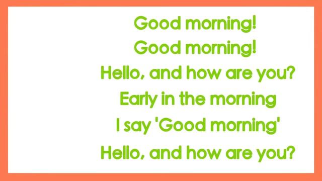 Good Morning Song for Kids (with lyrics) _ The Singing Walrus (1)