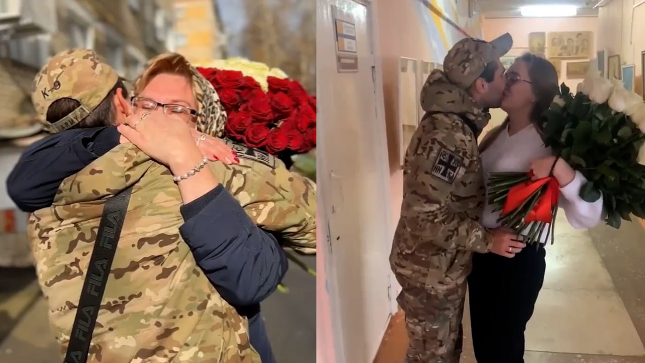 Боец из Златоуста вернулся домой с СВО и устроил сюрприз близким