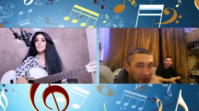 Гитаристка и певица в чат рулетке. Елена Ереван. (песни, розыгрыш)-2