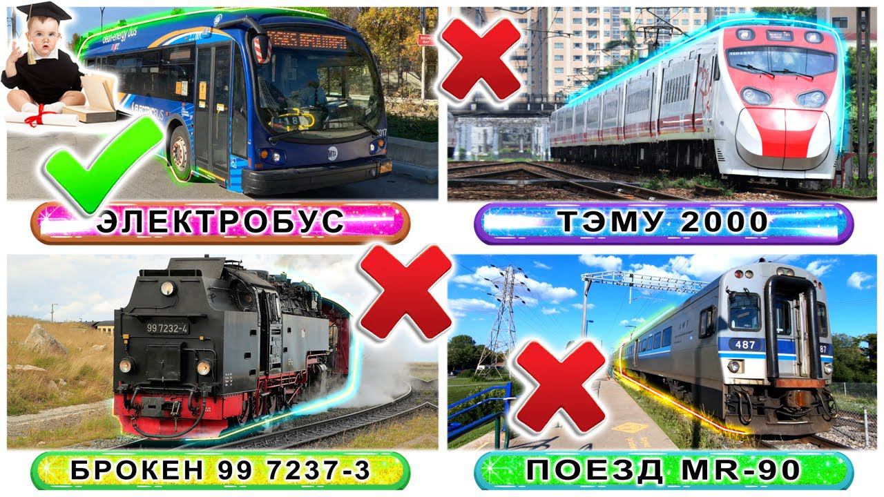Познаём виды транспорта и техники. Угадайка. Развивающие мультики для малышей