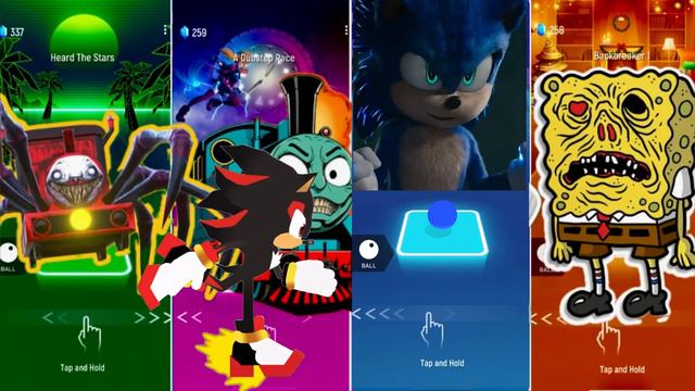 🏎️ Choo Choo Charles vs Tomas Train Exe vs Sonic Exe vs Spangebob | Coffin Dance 🪩