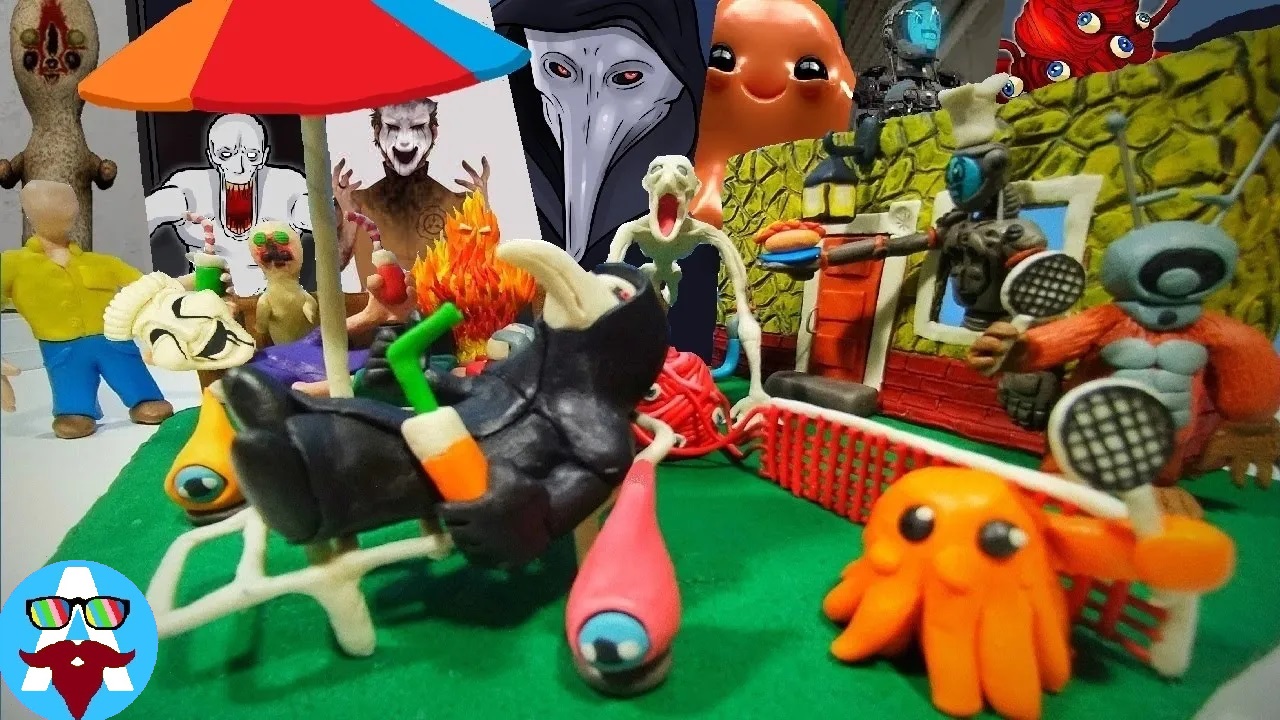 SCP ПИКНИК НА ЗАДНЕМ ДВОРЕ Лепка диорамы из пластилина #Avipi