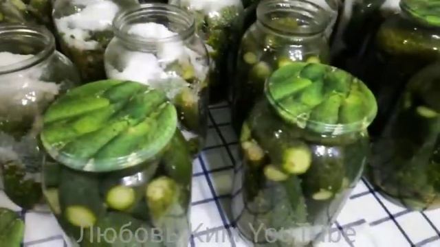 Любовь Ким. Огурцы с горчицей, хрустящие и сладкие.