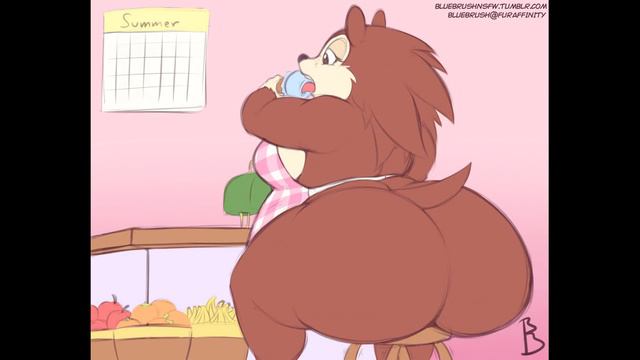 Fat furs (and some videogame girls) weight gain #5