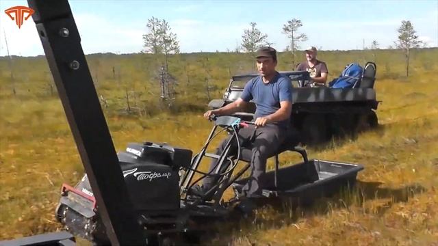 Летняя эксплуатация мотобуксировщика Тофалар