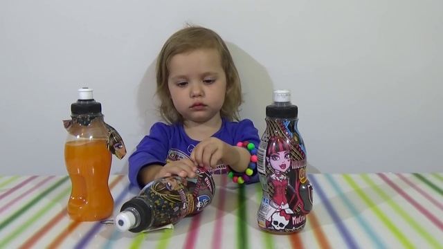 Монстер хай сок с сюрпризом игрушкой распаковка Monster High juice with surprise