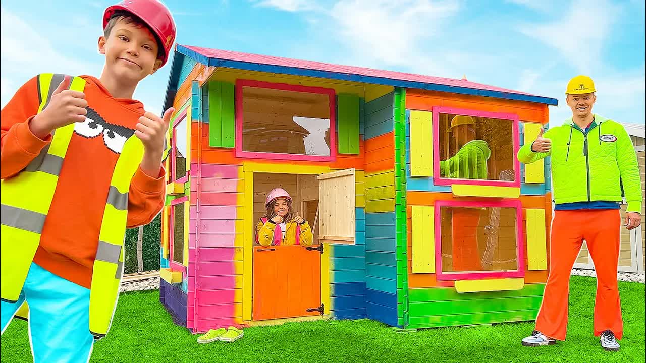 Miss Katy - Дом 2 построили новый двухэтажный игровой домик