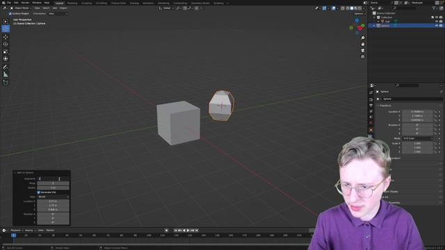 Основные инструменты и режим редактирования Blender 3D | Урок 1
