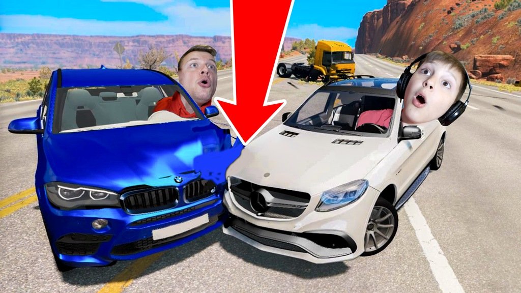 Сделали ОЧЕНЬ Дорогой КРАШ-ТЕСТ BMW против MERCEDES в BeamNG Drive