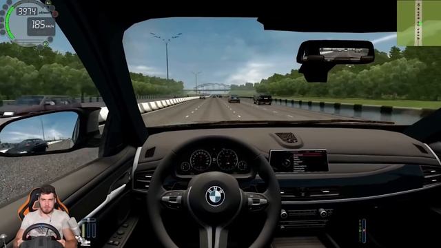ПОЛИЦЕЙСКАЯ ПОГОНЯ ЗА НОВЫМ БМВ Х5 М - CITY CAR DRIVING + РУЛЬ